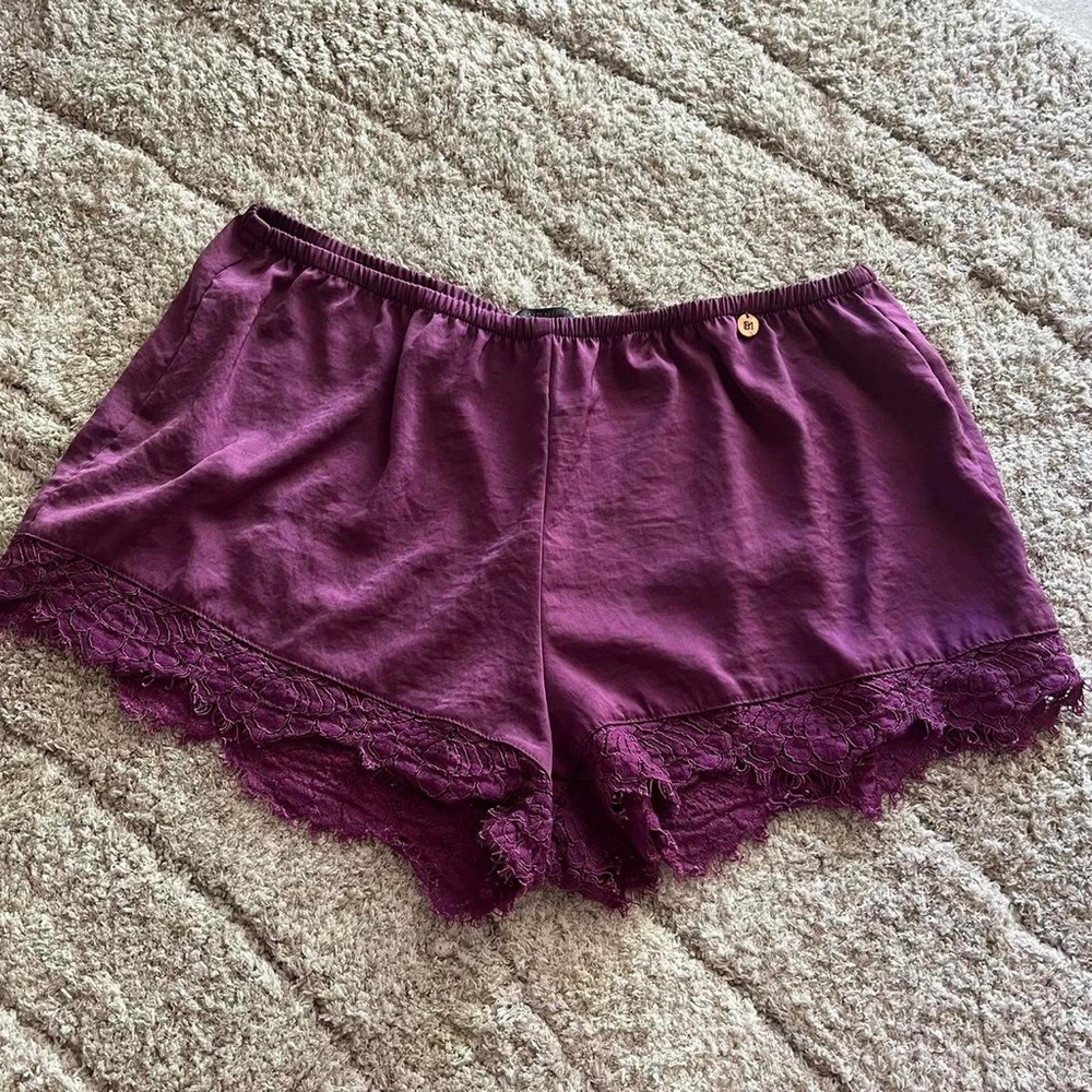 Midnight bakery dark purple/eggplant booty sleep shorts